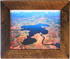 Lost Land Lake, Sawyer Co., Hayward, Wisc. Overhead Aerial Photo. Frame Optional
