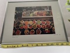 North Market Fruit Columbus OH photograph signed matted artwork 14.5” by 11.5”