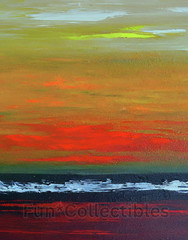 Digital image photo ocean surf picture abstract sunset artwork phone wallpaper