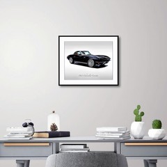 Classic Cars – 1963 Chevrolet Corvette in Tuxedo Black – Muscle Car