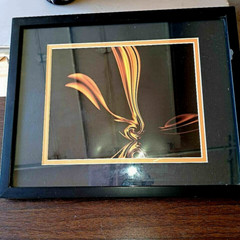 Abstract Photography Artwork of Flame, Matted & Framed by Sean Tice 8 x 10