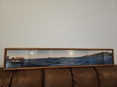 Panoramic Framed Tropical Island Photo Print Appears Bora Bora Wall Art Decor