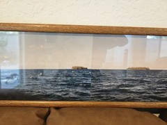 Panoramic Framed Tropical Island Photo Print Appears Bora Bora Wall Art Decor