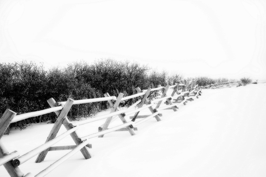 Fine Art Photography, Black & White print, 8×12, Vanishing Point, Colorado