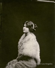 Bellocq photo of Storyville prostitute with white fur, New Orleans, 1910-1915
