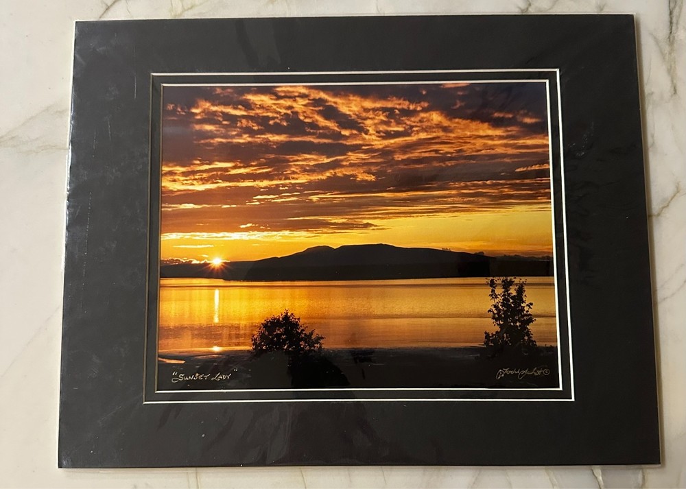 SIGNED THE SUNSET LADY EXPERIENCE PHOTO BY TODD SALAT-8 X10 Matted 11X14