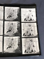 NEWLY FOUND Hendrickson PHOTO Contact Sheet Proof & Negs JUST A COWBOY & HIS DOG