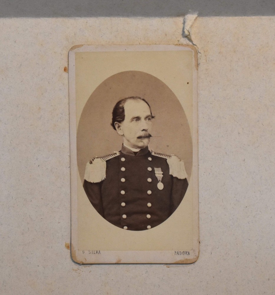 Military Portrait Photo: ‘Fotografia G. Silva Piazza delle Erbe No. 360 Padova’