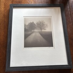 Carriage Road Wood Framed Photo Signed By Richard Calvo 16.5×14.5” Moody