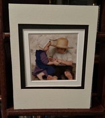 Bill Coleman Amish Photograph No 332 Sharing 134/750 Signed Matted 14” x 11”