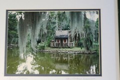 NEW ORLEANS PHOTOGRAPH SIGNED MARITA CAJUN COTTAGE SWAMP MOSS