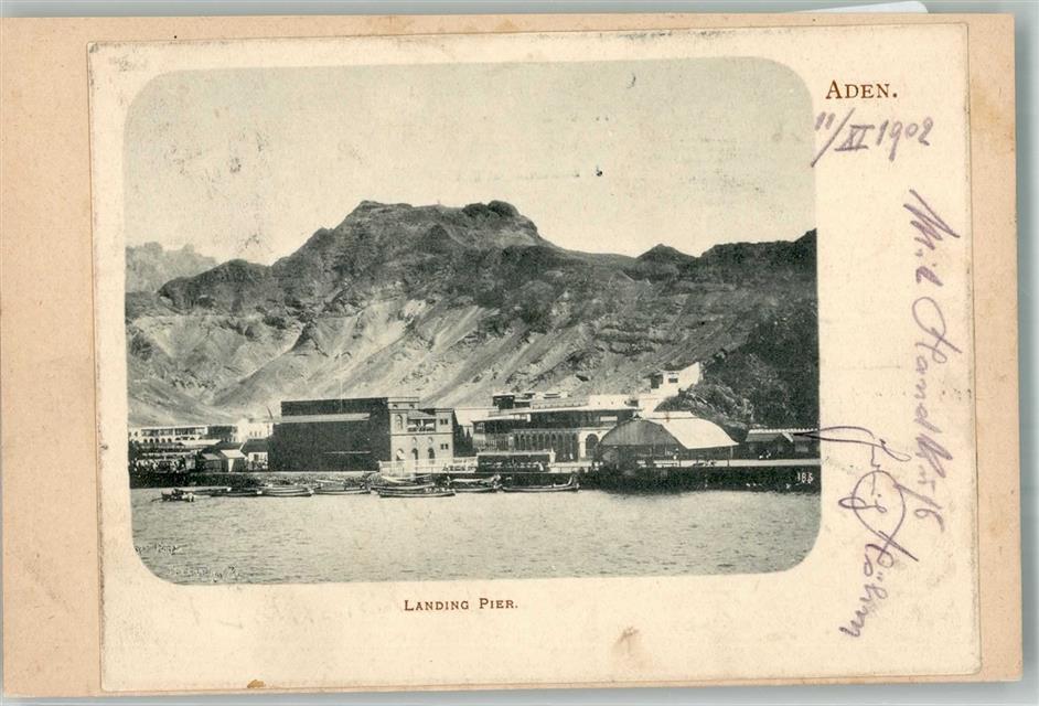 39978037 – Aden Port Glued Yemen 1902
