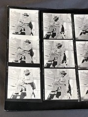 NEWLY FOUND Hendrickson PHOTO Contact Sheet Proof & Negs JUST A COWBOY & HIS DOG