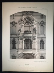 Large Phototype 1889. Berlin. Residence Wilhelmstraße 67a/Behrenstraße 1. Erk