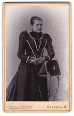 Photograph Franz Ehrlich, Dresden, Königsbrücker-Str. 105, Lady in Elegant Ga