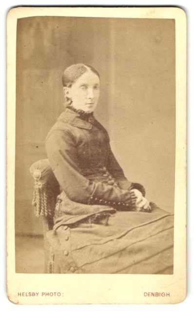 Photograph W.C. Helsby Jun., Denbigh, 24 Vale Street, Seated Lady in Dark