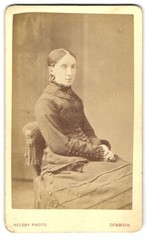 Photograph W.C. Helsby Jun., Denbigh, 24 Vale Street, Seated Lady in Dark