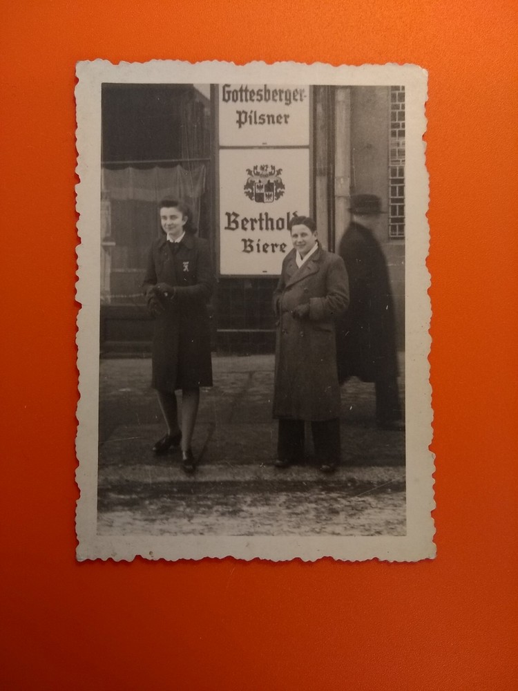 Photo antique old Gottesberger Pilsner Berthold beers alcohol pub beer old photo