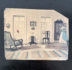 Antique Wallace Nutting Hand Colored Photo set c:1920 + Cherry Blossoms DC pic