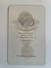 orig. CDV photo photograph man gentleman fashion picture old around 1885 Pohlnisch Krems