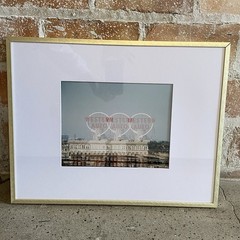 Gold Framed Art Photo 14 x 18 Western Auto Building Kansas City Missouri