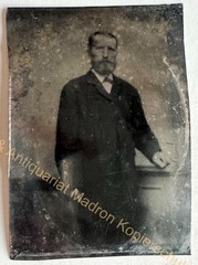 orig. Photo Ferrotype Tintype around 1890 Photograph on Copper Man
