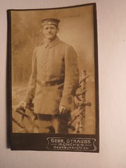 Munich-Ferdl Bauer November 1877-June 1953 as Soldier in Uniform/CDV