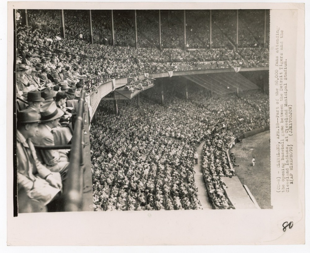 Detroit Tigers Cleveland Indians Baseball Stadium Opening day photo sport