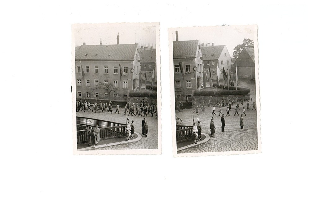 Hartmannsdorf near Chemnitz six photos parade street festival demo 1 May/91