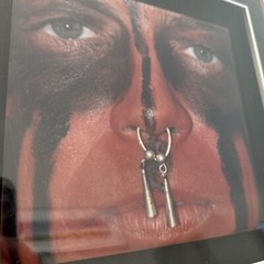 Framed Native American Art Photography Warrior Face Paint Hutnick Photographer