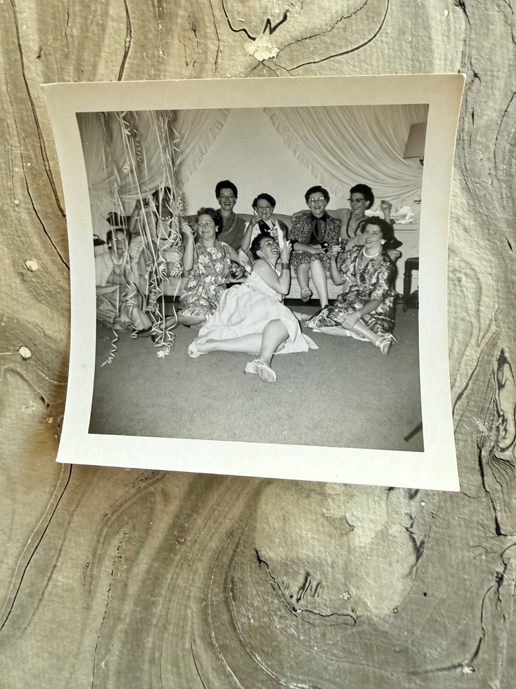 THERE’S ALWAYS ONE AT THE PARTY Original Black and White Photo 3 1/2″» X 3 1/2″