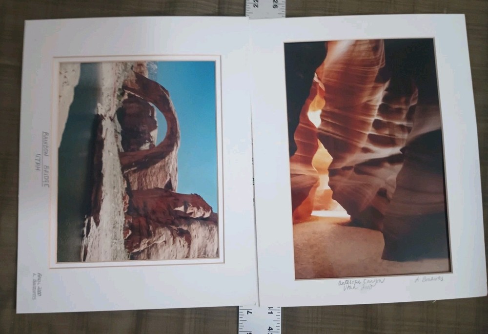 2000s Color Slot Canyon 8 X 14″ 11×14 Matts signed Canyon Studio Photographs