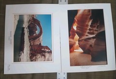 2000s Color Slot Canyon 8 X 14″ 11×14 Matts signed Canyon Studio Photographs