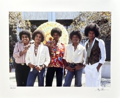 THE JACKSON 5 Hand Signed Photograph by GREGG COBARR Michael Jackson Pop Star