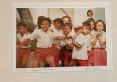 Vtg BOLINESE «RECESS» Signed Art Photograph ’94 14×17 framed size John Carlson