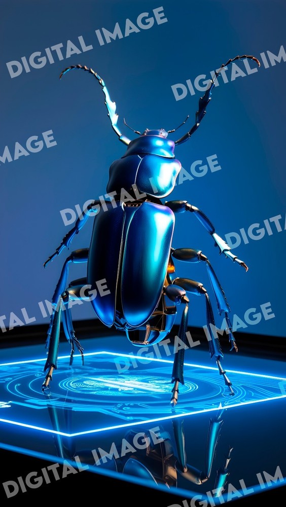 Digital Art Picture Image Photo Wallpaper Background Desktop AI – Robot Beetle