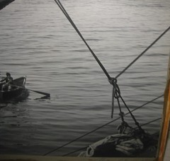 Vintage HARVEY FALK ‘The Dory’ Young Boy Rowing FLORIDA Pictorialist PHOTOGRAPH