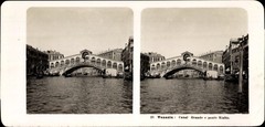 Stereo Photo Venezia Venice Veneto, Grand Canal, Rialto Bridge – 10816303
