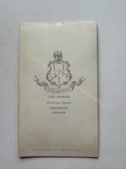 orig. CDV photo photograph man gentleman picture old fashion around 1860 Devon Hawke