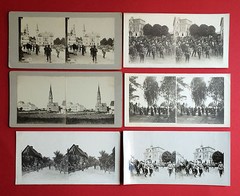 6 Vintage Stereo Photo Circa 1910 Military Maneuvers Soldiers (F14836