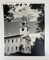 Vintage Large Black & White Photograph Photography Print Baptist Meeting House