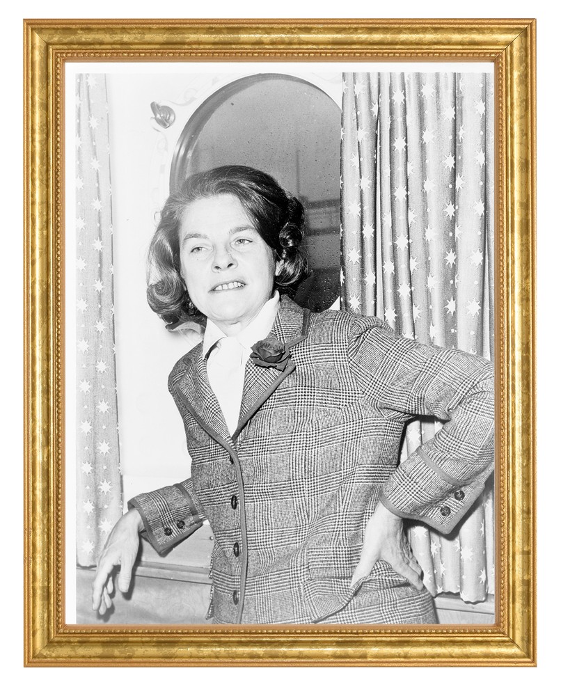 Mary McCarthy Photograph in a Aged Gold Frame