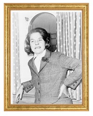 Mary McCarthy Photograph in a Aged Gold Frame