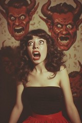 5 ~ 4X6 Glossy HORROR Fine Art ‘ SCREAM QUEEN ‘ Photo FANTASY Set ! 211359084