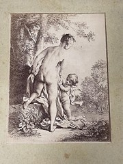 Curiosa Albumen Photograph Engraving François Boucher A. Calavas Paris 1875