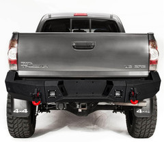 For 2005-2015 Toyota Tacoma Steel New Rear Bumper with Lights&D-Rings（Black Text