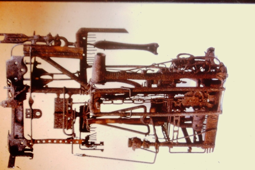 Vintage Art History 35mm Glass Slide Richard Stankiewicz Untitled Sculpture 1959