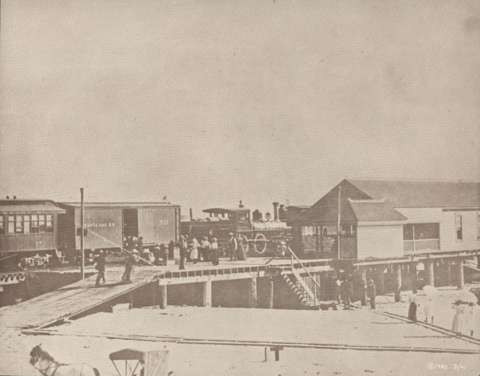 NEWPORT BEACH 1910’s TRAIN STATION Photo Print 961 11″ x 14″