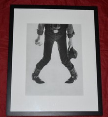 Herb Ritts David Bowie Cowboy Boots 1988 Japan Print Framed Photograph 16″ X 20″