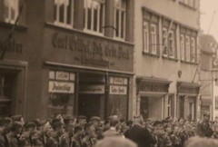 Old photo celebrations many people Gotha 1939